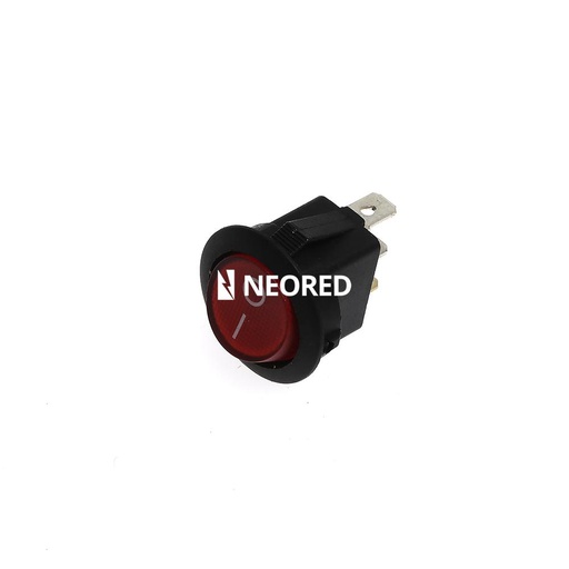 [PIN002994] TECLA INTERRUP C/LUZ REDOND ROJO