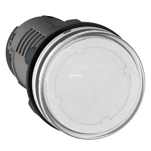 [SCHXA2EVB1LC] Piloto luminoso plástico monolítico blanco, Led 24VAC/DC