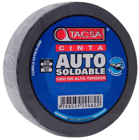 [TACPTTACSA083N] Cinta de caucho EPR autosoldable para alta tensión - 19mm x 4,7m x 0,76mm