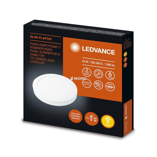 [LED7014218] LEDVANCE SLIM PLAFON REDONDO 24W/830   G2