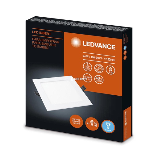 [LED7014201] LEDVANCE INSERT 24W/865 CUADRADO G2