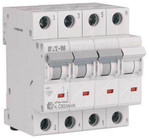 [EAT195015] Interruptor auto. curva tipo C 4,5kA, Tripolar + Neutro 40A