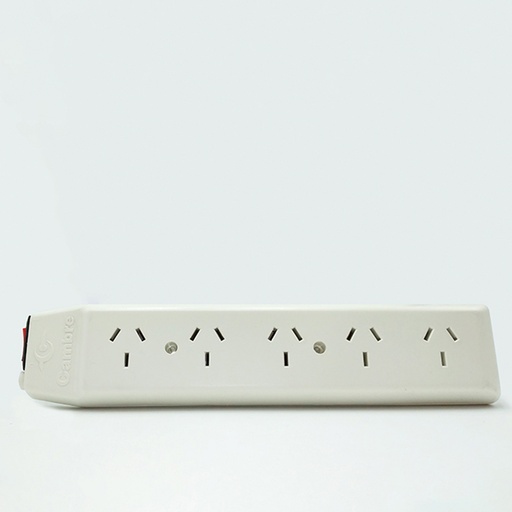 [CAM1601] Prolongador de 5 Tomas BLANCO S/CABLE