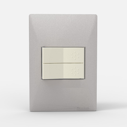 [CAM4102] TAPA 2 MODULOS SIGLO XXII ALUMINIO