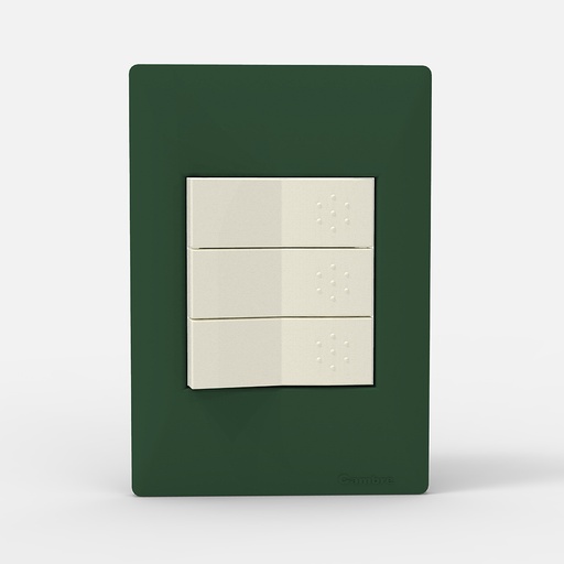 [CAM4403] TAPA 3 MODULOS SIGLO XXII VERDE