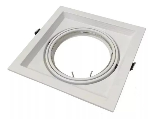 [CORAECAR-X1-MB] CARDANICO AR111 MACROLED DE EMBUTIR X1 MARCO BLANCO