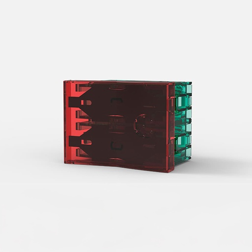 [CAM9526] MODULO INTERRUPTOR BIPOLAR 4 VIAS ROJO, SIGLO XXII