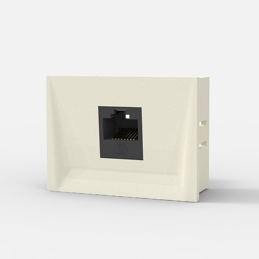 [CAM6929] MOD.1 TOMA P/INTERCONEXION REDES - RJ45 CAT.5 - BLANCA