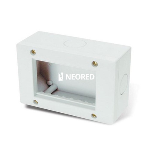 [CAM4264] CAJA EXT. SIGLO XXII 4 MODULOS - IP40 - COLOR BLANCO