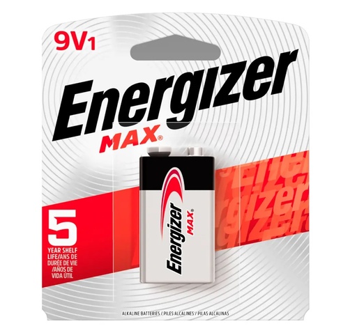 [ENR922186] Pila Alcalina Bateria Energizer 9V 522 Blister x 1 GL