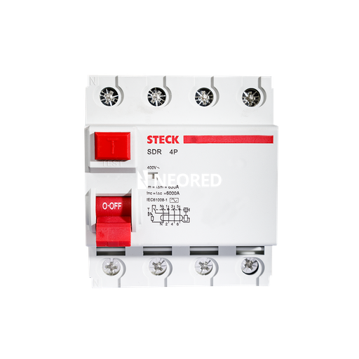 [STESDR42530] Disyuntor Diferencial 4P 25A 30MA 400V