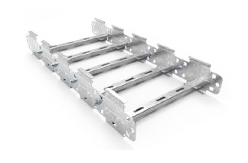[SAMCUS-150-5-090-18-G] CURVA VERTICAL ESCALERA SMARTTRAY DE 150 MM 5 ESLABONES ALA 90 mm #18 GALV. EN CALIENTE