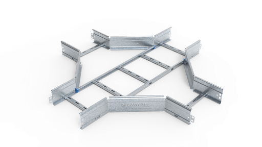 [SAMXS-150-090-18-G] UNION CRUZ ESCALERA SMARTTRAY DE 150 mm ALA 90 mm #18 GALV. EN CALIENTE