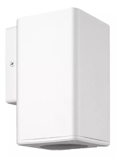 [CORAECB-X1] ARTEFACTO DE APLICAR EXTERIOR CUADRADO, COLOR BLANCO, UNIDIRECCIONAL, IP54, AC100240V, GU10, 9W MAX