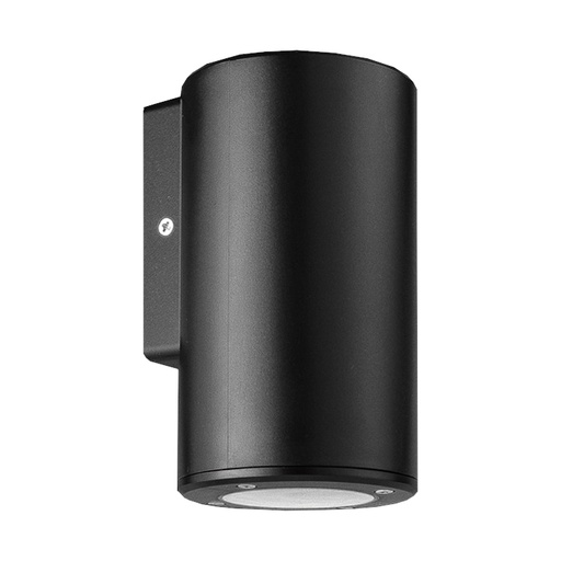 [CORAERN-X1] ARTEFACTO DE APLICAR EXTERIOR REDONDO, COLOR NEGRO, UNIDIRECCIONAL, IP54, AC100240V, GU10, 9W MAX