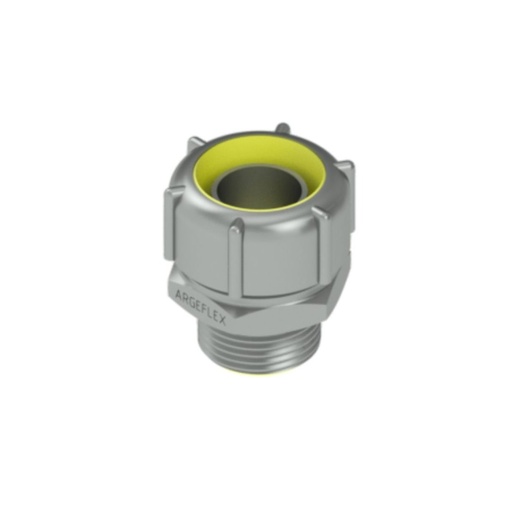 [MICFTX 34] CONECTORES ESTANCOS CONECTOR MACHO RECTO P/ ESTRAFLEXIBLE EF Rosca NPT/BSP-T 1" - p/caño 1"