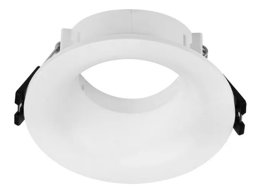 [CORAERADFC-X1-B-PC] ARTEFACTO DE EMBUTIR REDONDO ANTIDESLUMBRANTE DICRO X1 FIJO CURVO PVC BLANCO