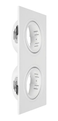 [CORAECD-X2-B-PC] ARTEFACTO DE EMBUTIR CUADRADO DICRO X2 MOVIL PVC BLANCO