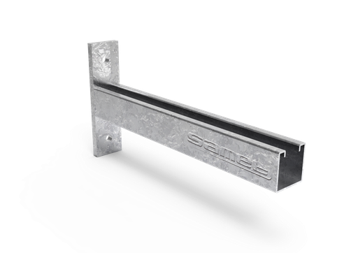 [SAMSC-630-G] SOPORTE DE PERFIL ''C'' DOBLE DE 630mm GALVANIZADO