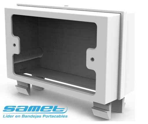 [SAMCTC-01-PL10] CAJA DE TOMA CORRIENTE DE PLASTICO PARA PCN/01/02 X 10 unid