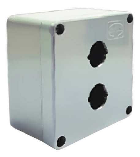 [CON50201000] CAJA METALICA P/BOTONERA C/2 PERFORACION