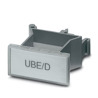 [PHO0800307] Soporte índice para regletas de bornes,  para la señalización de grupos de bornes, para montaje sobre regleta de bornes NS 32 o NS 35/7,5, superficie útil: 44 x 7 mm