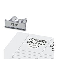 [PHO0809382] Marcador de regletas de bornes y tiras de rotulación ESL..., empléese con los soportes finales E/UK o CLIPFIX35, superficie útil de la tira de rotulación: 24 x 4 mm