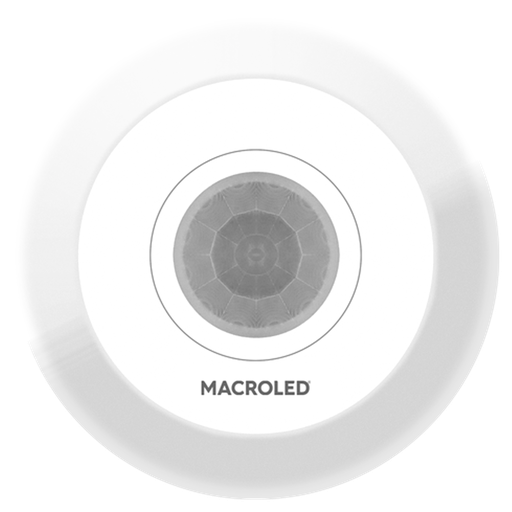 [CORSMTB-360-8M-IP20] SENSOR DE MOV TECHO MACROLED AC220-240V 2000W MAX, 8M DE ALCANCE, 360º