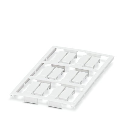 [PHO0818179] Marcador de conductores, Estera, blanco, sin rotular, rotulable con: BLUEMARK ID, BLUEMARK ID COLOR, BLUEMARK CLED, BLUEMARK LED, CMS-P1-PLOTTER, PLOTMARK, clase de montaje: enganchar, rango de diámetro de cable: 5 - 7,5 mm, superficie útil: 23 x 8 mm