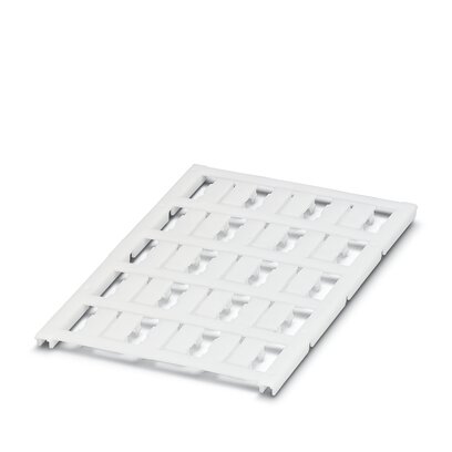 [PHO0818182] Marcador de conductores, Estera, blanco, sin rotular, rotulable con: BLUEMARK ID, BLUEMARK ID COLOR, BLUEMARK CLED, BLUEMARK LED, CMS-P1-PLOTTER, PLOTMARK, clase de montaje: enganchar, rango de diámetro de cable: 2,8 - 4,4 mm, superficie útil: 15 mm x 5,5