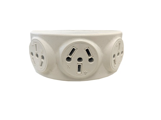 [EMATRIP/BL] Triple giratorio 3 patas blanco