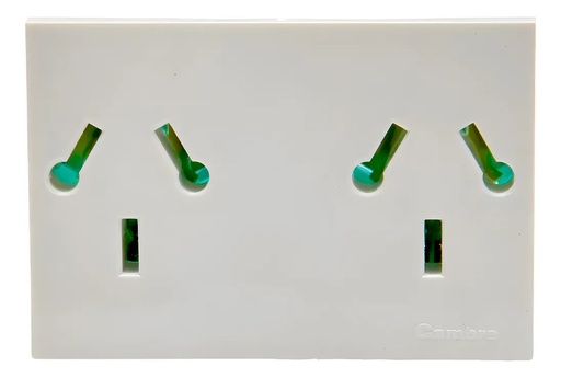 [CAM6989] MOD.TOMA BIP.C/TIERRA COMB.DOBLE "EASYFIT" SIN DERIVACIONES 