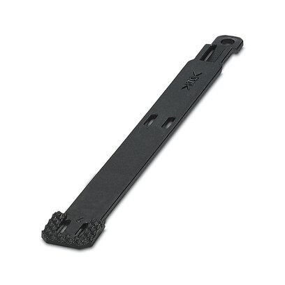 [PHO0826543] Soporte para manguito de identificación de conductores, negro, sin rotular, clase de montaje: Montaje con sujetacables, diámetro de cable: > 16 mm, superficie útil: 100 x 10 mm