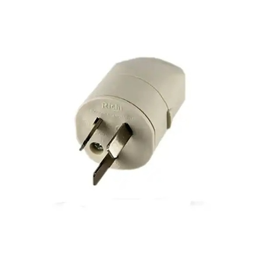 [RIC103.273.15.05] Ficha macho con toma de tierra salida axial MA