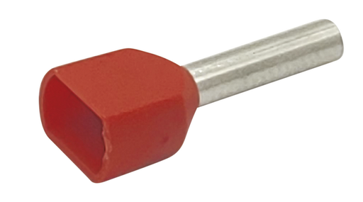 [TBCTE1010] PUNTERAS HUECAS DOBLES SECCION 2X1 MM - ROJO