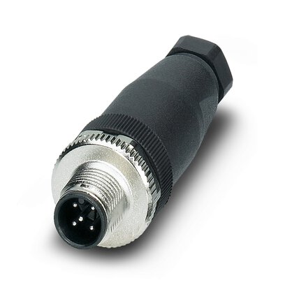[PHO1663116] Conector, 5-polos, Conector macho recto M12, codificado A, Conexión por tornillo, material de moleteado: Fundición inyectada de cinc, niquelada, prensaestopas Pg7, diámetro exterior del cable 4 mm ... 6 mm