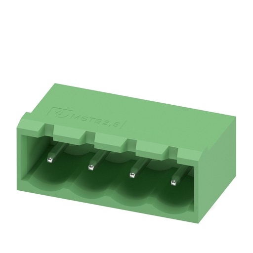 [PHO1757491] Carcasa base placa de circuito impreso, corriente nominal: 12 A, tensión de dimensionamiento (III/2): 320 V, número de polos: 4, paso: 5 mm, color: verde, superficie contactos: Estaño, montaje: Soldadura por ola
