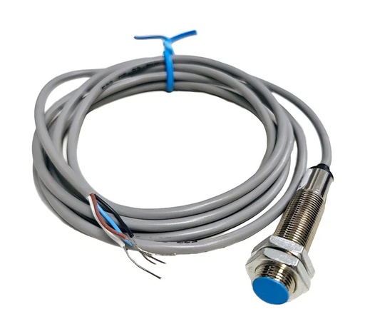 [TCNIB-2M-12CA-NR/TCL] Sensor inductivo NPN Diam.12 Distancia 2mm 10-30VDC c/cable