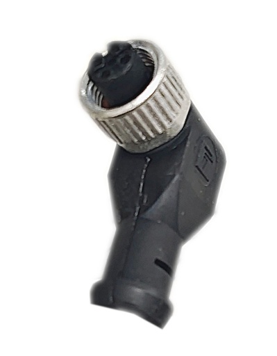 [TCNCDL12F/4S-0C] Conector hembra 4P curvo s/cable