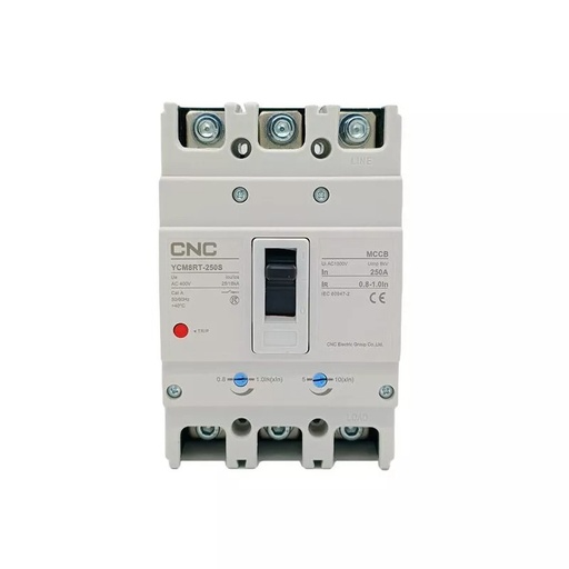 [CNCYCM8RT-250S/3300 200-250A 25/18 KA] INTERRUPTOR AUTOMATICO CAJA MOLDEADA T250 3X250A 25ka RELE TERMOMAGNETICO AJUSTABLE