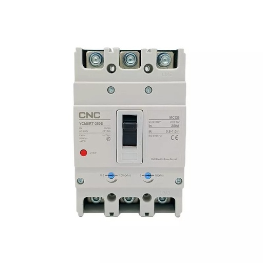 [CNCYCM8RT-250S/3300-200-250A-25/18-KA] Interruptor Automatico Caja Moldeada T250 3x250a 25ka Rele Termomagnetico Ajustable