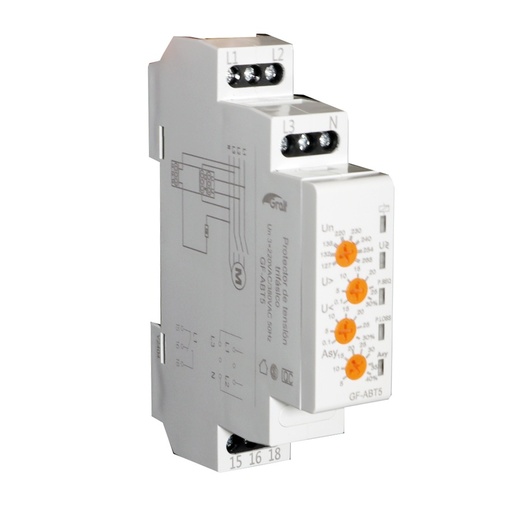 [GRAGF-ABT5] PROTECTOR DE TENSIÓN TRIFÁSICO MODULAR