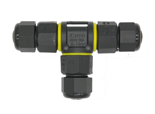[TBCEPE-RU-T3] EMPALME ESTANCO IP68 TIPO T CON BORNERA OCULTA