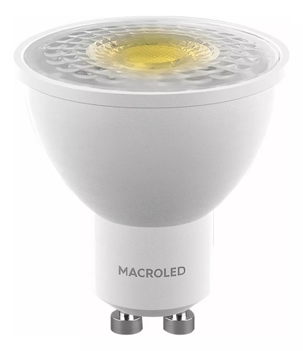 [CORPAR16-PVCB-7W-38D-CW] DICRO MACROLED ECO 7W AC100-240V FRIO 6000k SPDI1500V 38°