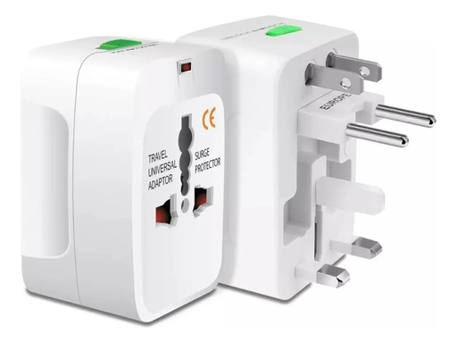 [EE2PINACC-AM] Adaptador viajero universal + USB