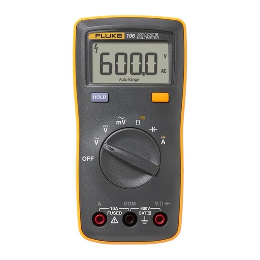 [VDTFLUKE-106 ESP] Multímetro digital con respuesta a valor medio. SÓLO SE COMERCIALIZA EN UN MÍNIMO DE 10 UNIDADES Y ES COMBINABLE CON FLUKE-107 / 15B+ / 17B+b