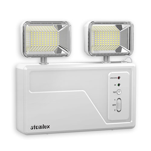 [ATO8091Led Compact] Equipo de Emergencia compacto 2 faros led SMD 140WLed Orientables