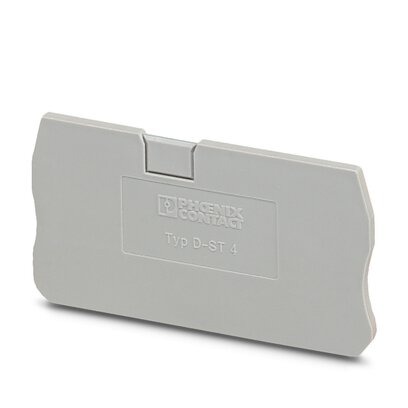 [PHO3030420] Tapa final, longitud: 55,9 mm, anchura: 2,2 mm, altura: 29 mm, color: gris