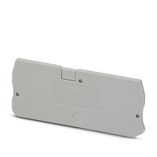 [PHO3030514] Tapa final, longitud: 72,2 mm, anchura: 2,2 mm, altura: 29,1 mm, color: gris
