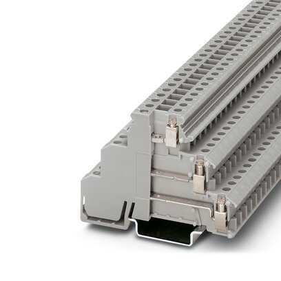 [PHO2715979] Borne para detectores/actuadores, tipo de conexión: Conexión por tornillo, sección: 0,2 mm² - 4 mm², AWG: 24 - 12, anchura: 6,2 mm, color: gris, clase de montaje: NS 35/7,5, NS 35/15